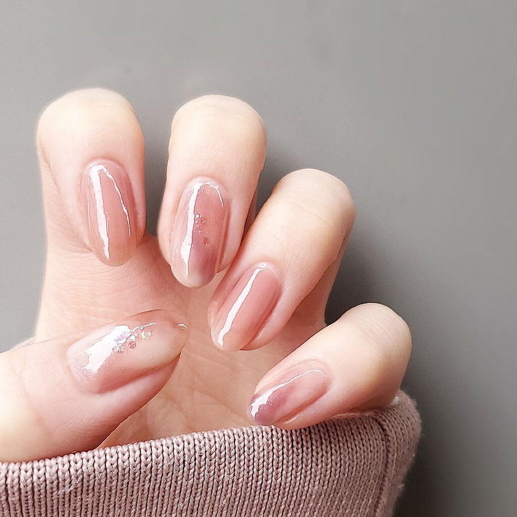 フレンドネイル(リニューアル品)	 2-13(33089)モーヴピンク/DAISO/マニキュアを使ったクチコミ（2枚目）