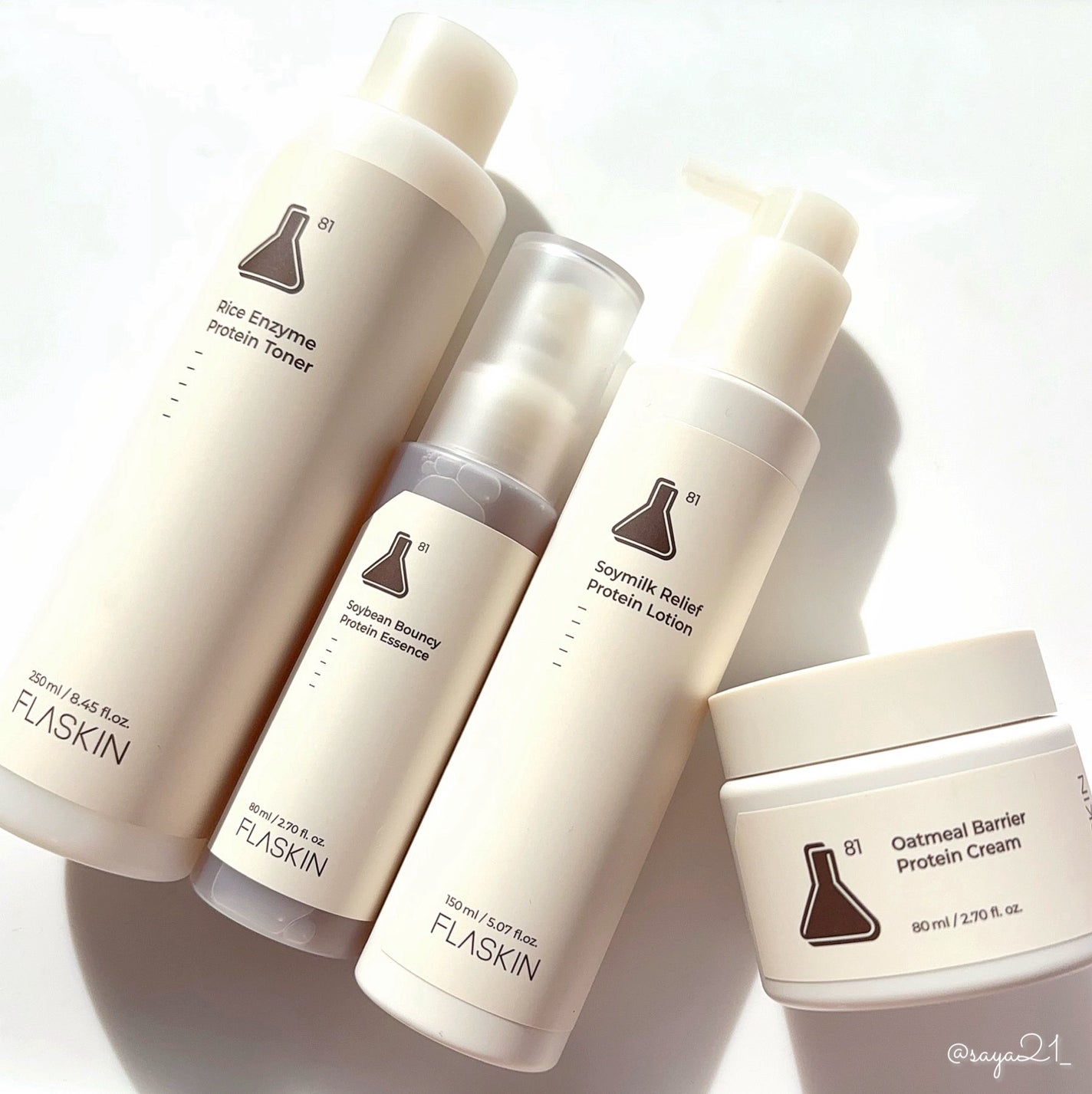 タンパク質フィラー90日スキンケアセット/FLASKIN/スキンケアキットを使ったクチコミ(1枚目)