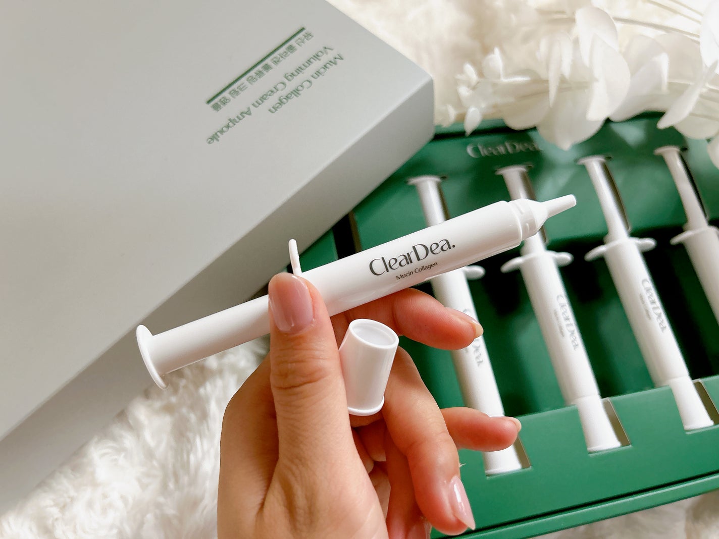ミューシンコラーゲンボリューミングクリームアンプル/ClearDea./美容液を使ったクチコミ(4枚目)