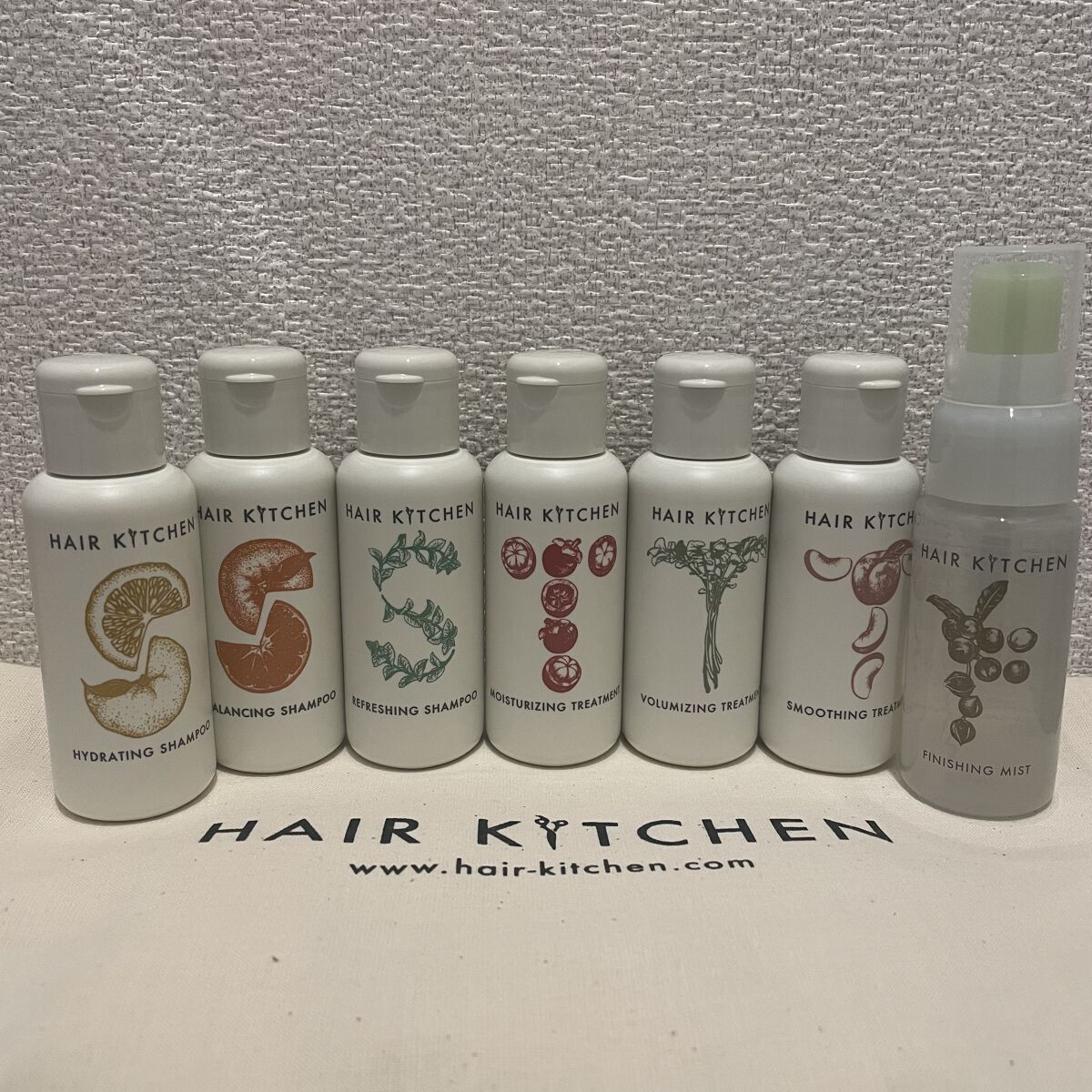 hairkitchen ホームケア ミニボトルセット/HAIR KITCHEN/サロンシャンプーを使ったクチコミ（1枚目）