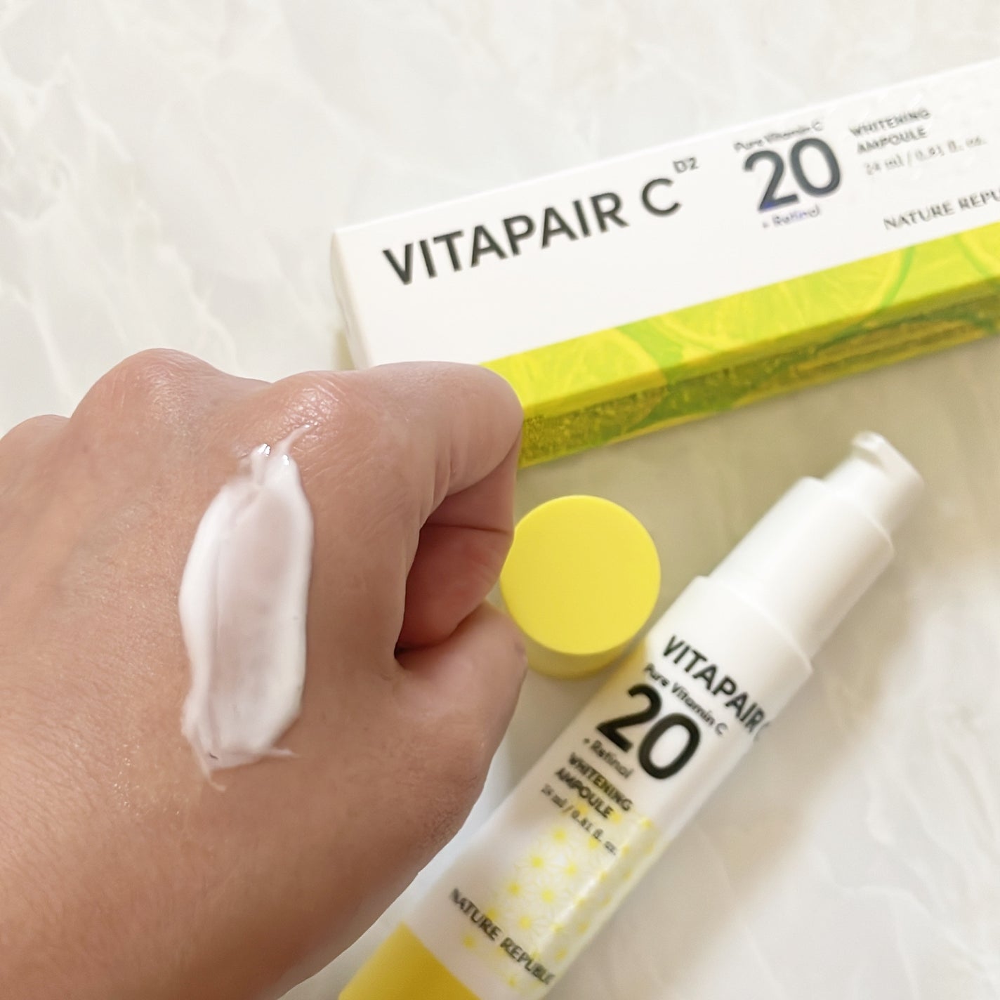 ビタペアC ビタレチ美容液/ネイチャーリパブリック/美容液を使ったクチコミ(5枚目)