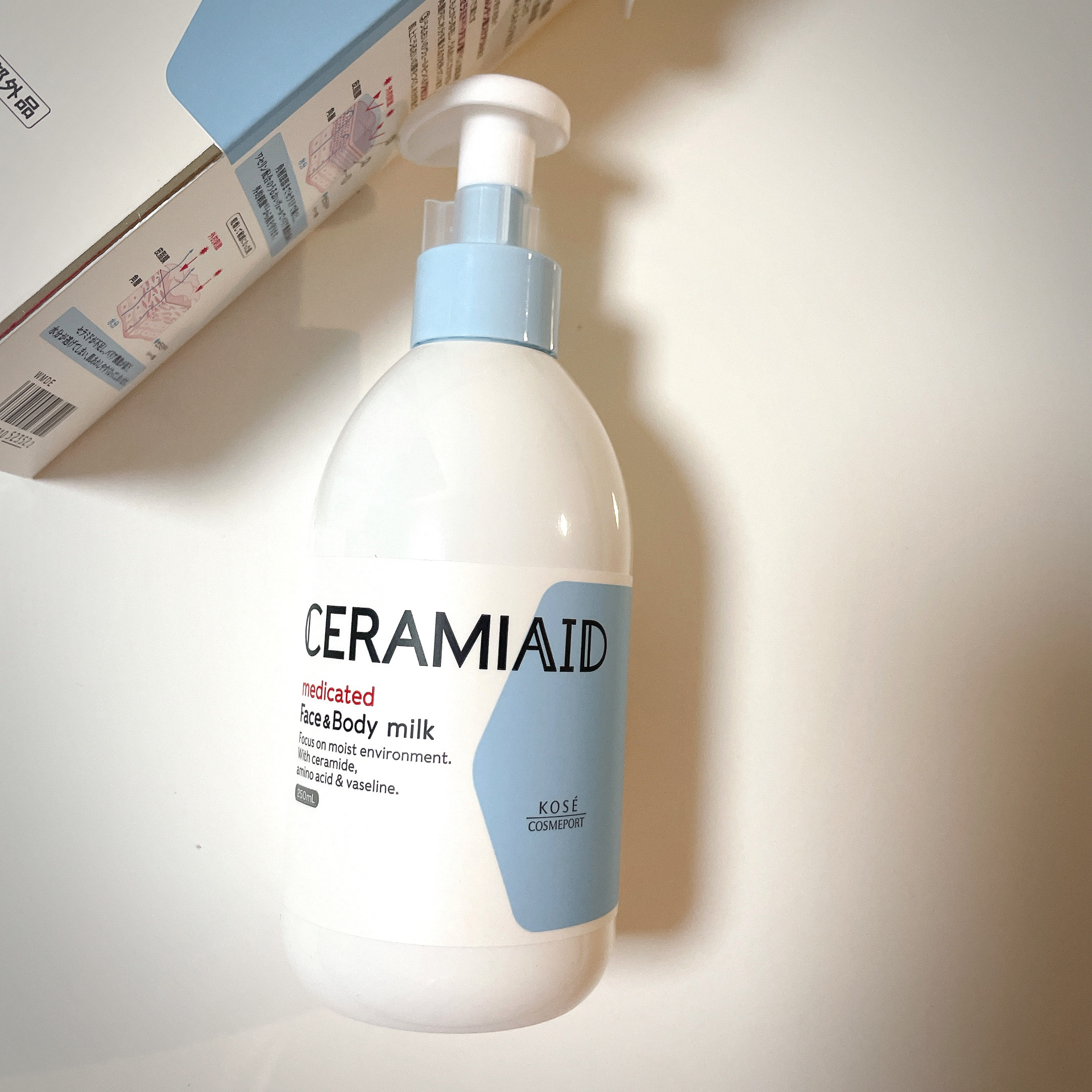 セラミエイド 薬用スキンミルク 250ml/セラミエイド/ボディミルクを使ったクチコミ（1枚目）