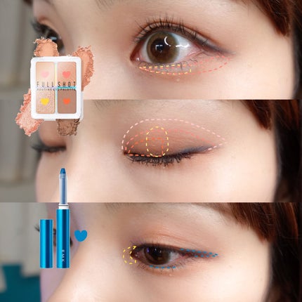 スプラッシュカラーアイズ/RMK/スティックアイシャドウを使ったクチコミ(3枚目)