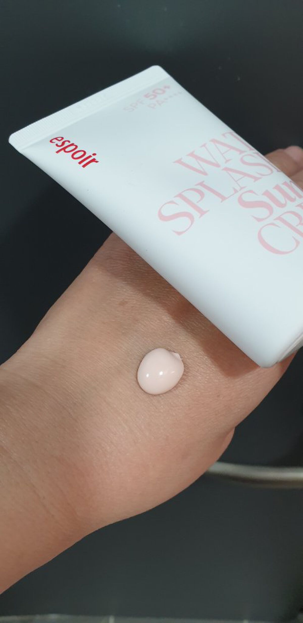 ウォータースプラッシュサンクリーム セラミド/espoir/日焼け止めクリームを使ったクチコミ(2枚目)