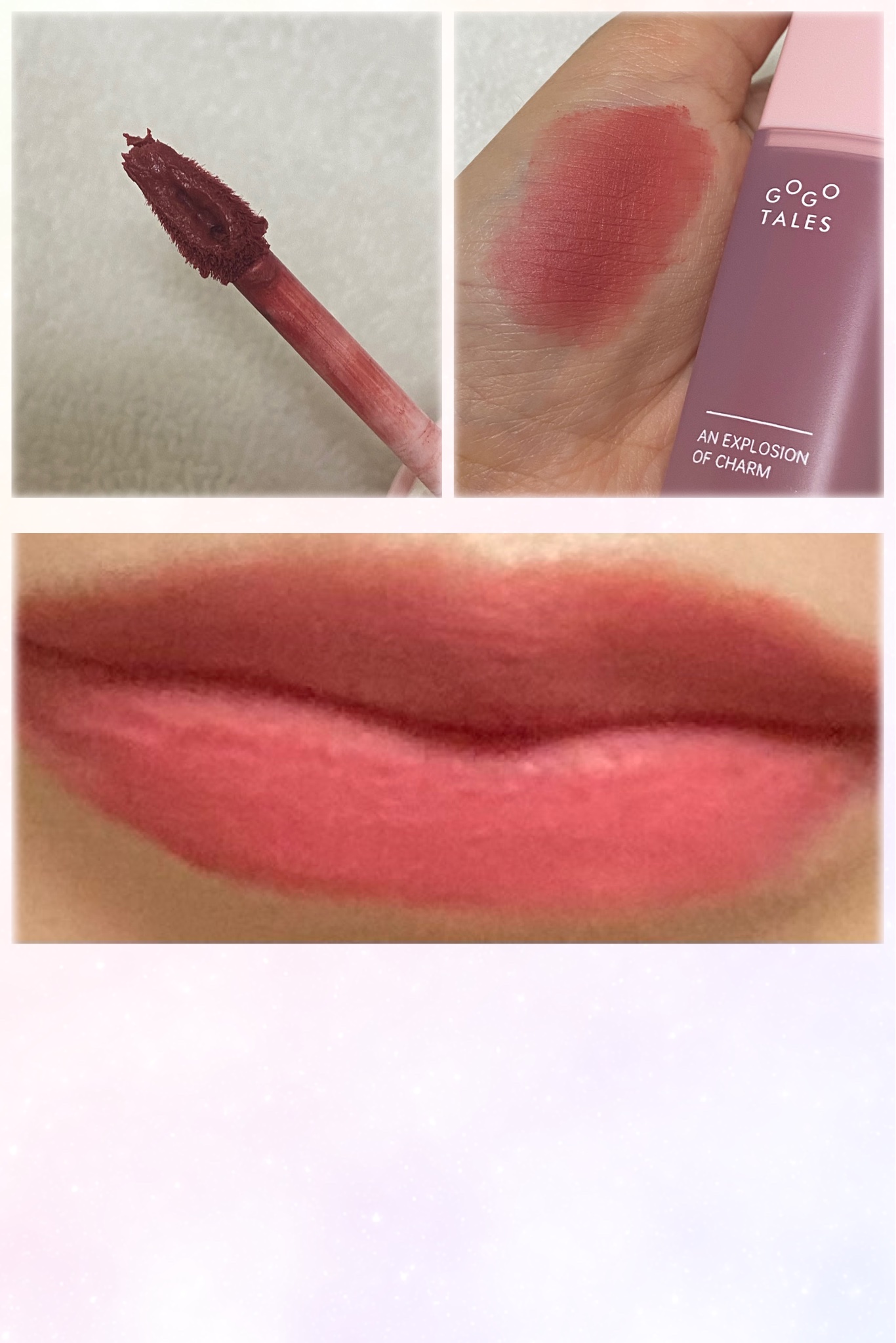 泥リップ/GOGO TALES/口紅を使ったクチコミ（3枚目）