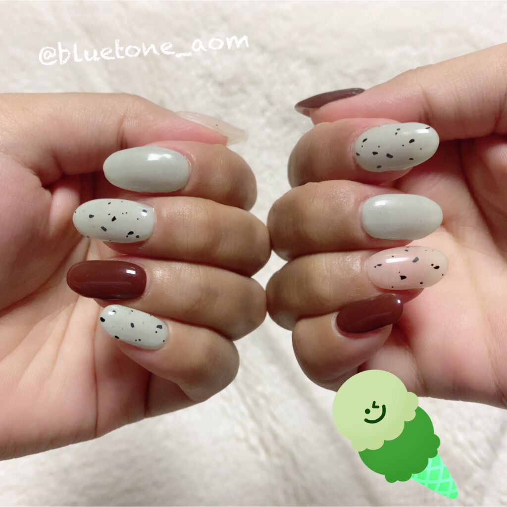 セミキュアジェルネイル（ハンド）/ohora/ネイルシールを使ったクチコミ（3枚目）