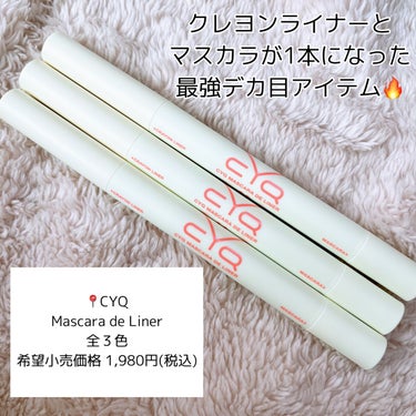 CYQ MASCARA DE LINER 02 ロゼフランボワーズ/CYQ/マスカラを使ったクチコミ（2枚目）