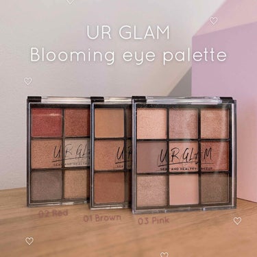 UR GLAM　BLOOMING EYE COLOR PALETTE/U R GLAM/パウダーアイシャドウを使ったクチコミ（1枚目）