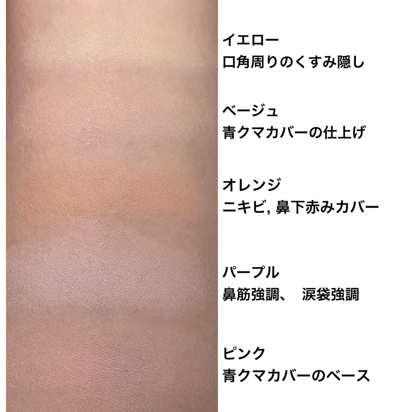 コンシールブレンダーパレット/LUNA/パレットコンシーラーを使ったクチコミ(4枚目)