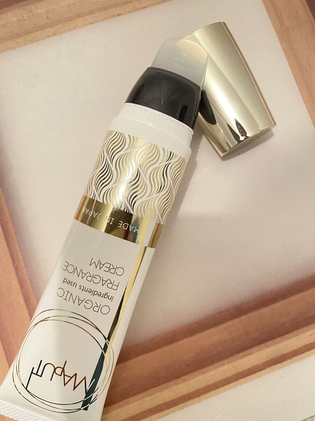 オーガニックフレグランスバストクリーム/MAPUTI/バストケア・ヒップケアを使ったクチコミ（2枚目）