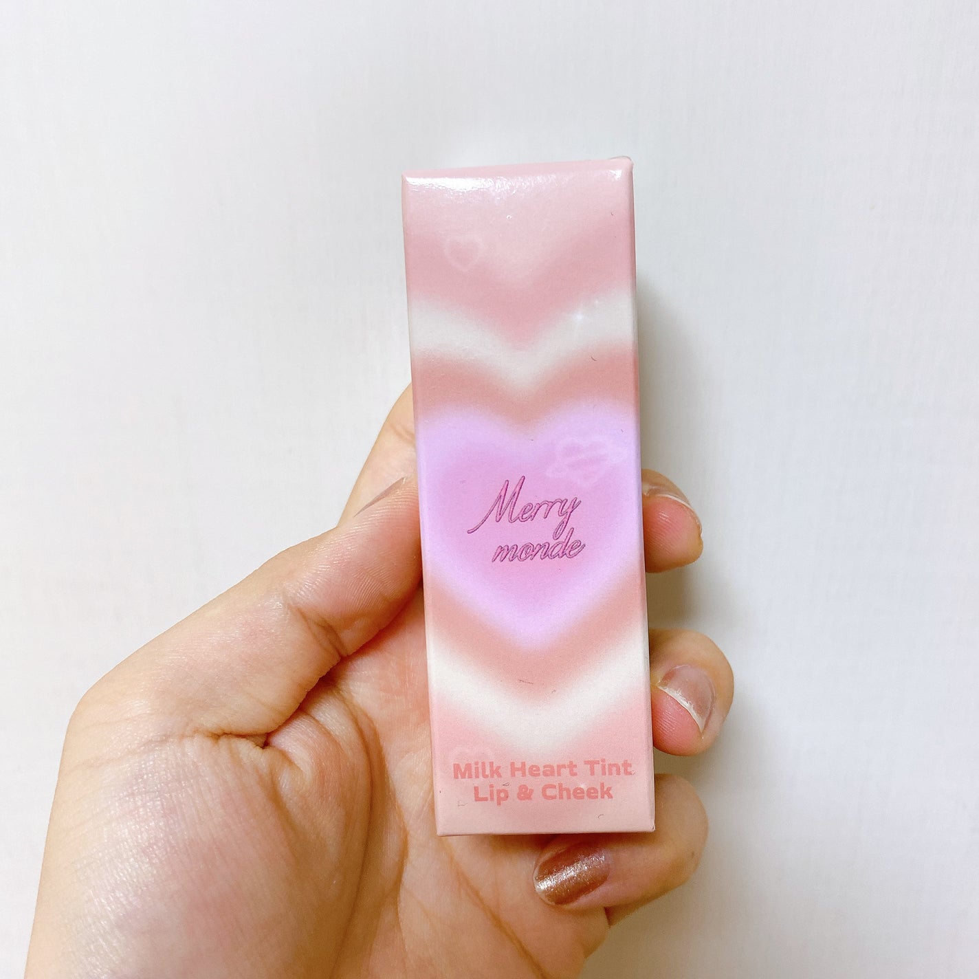 ミルクハートティントリップアンドチーク/Merrymonde/リップティントを使ったクチコミ(1枚目)