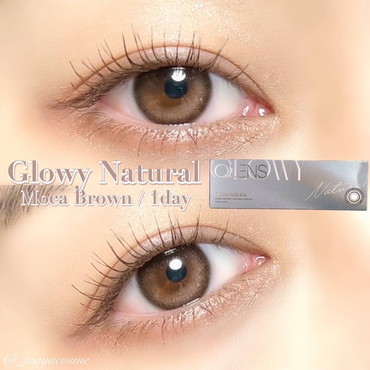 Glowy Natural 1Day/OLENS/カラーコンタクトレンズを使ったクチコミ(1枚目)