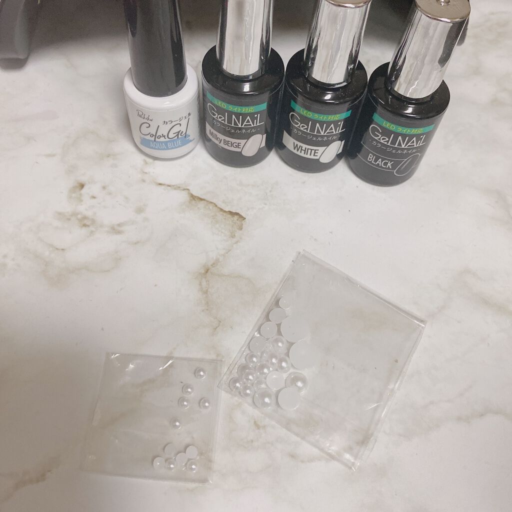 ジェルネイル(ライト対応)/セリア/ジェルネイルを使ったクチコミ(5枚目)