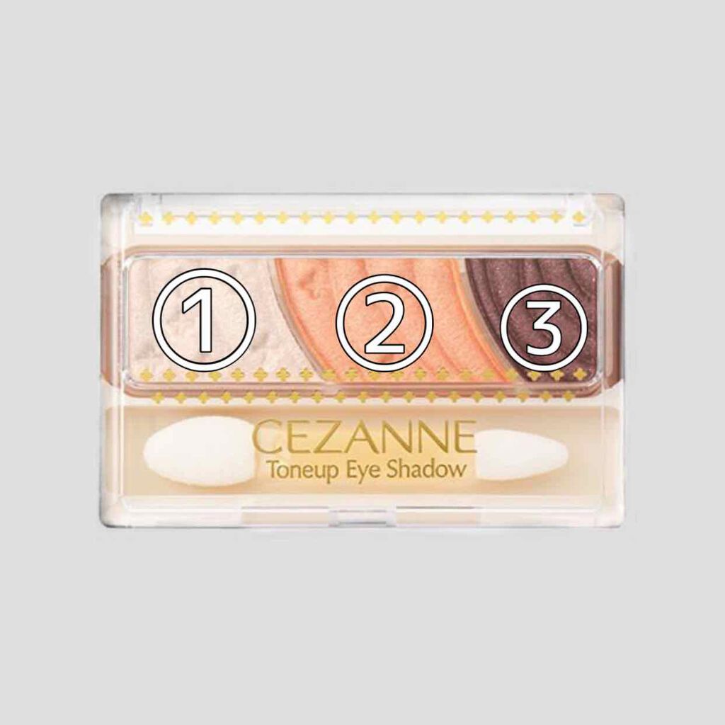 トーンアップアイシャドウ/CEZANNE/アイシャドウパレットを使ったクチコミ（2枚目）