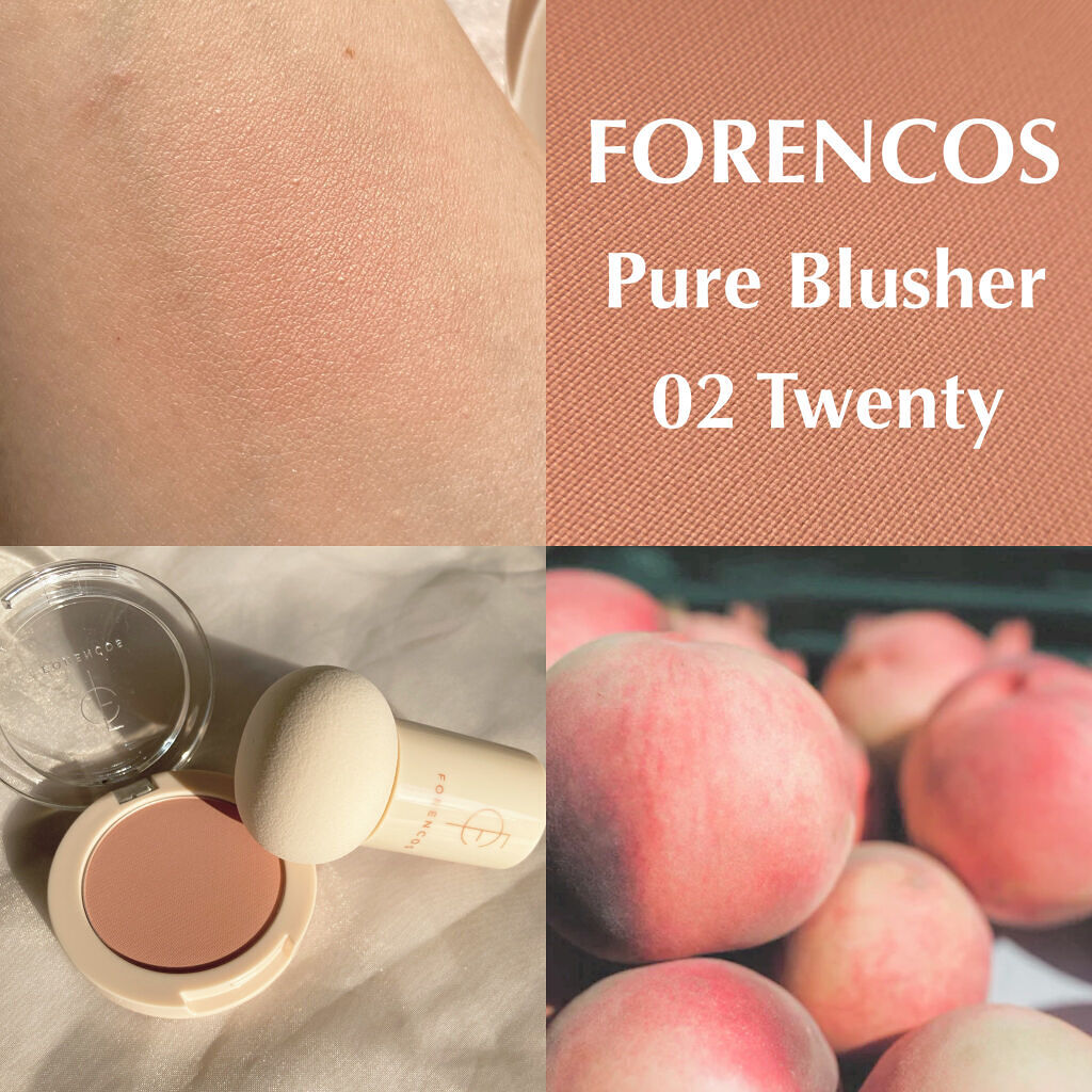 ベアブラッシャー パフ付き/フォレンコス/パウダーチークを使ったクチコミ（2枚目）