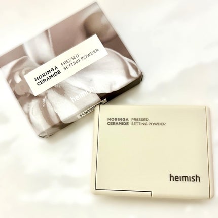 モリンガセラミドセッティングパウダーパクト/heimish/プレストパウダーを使ったクチコミ(1枚目)
