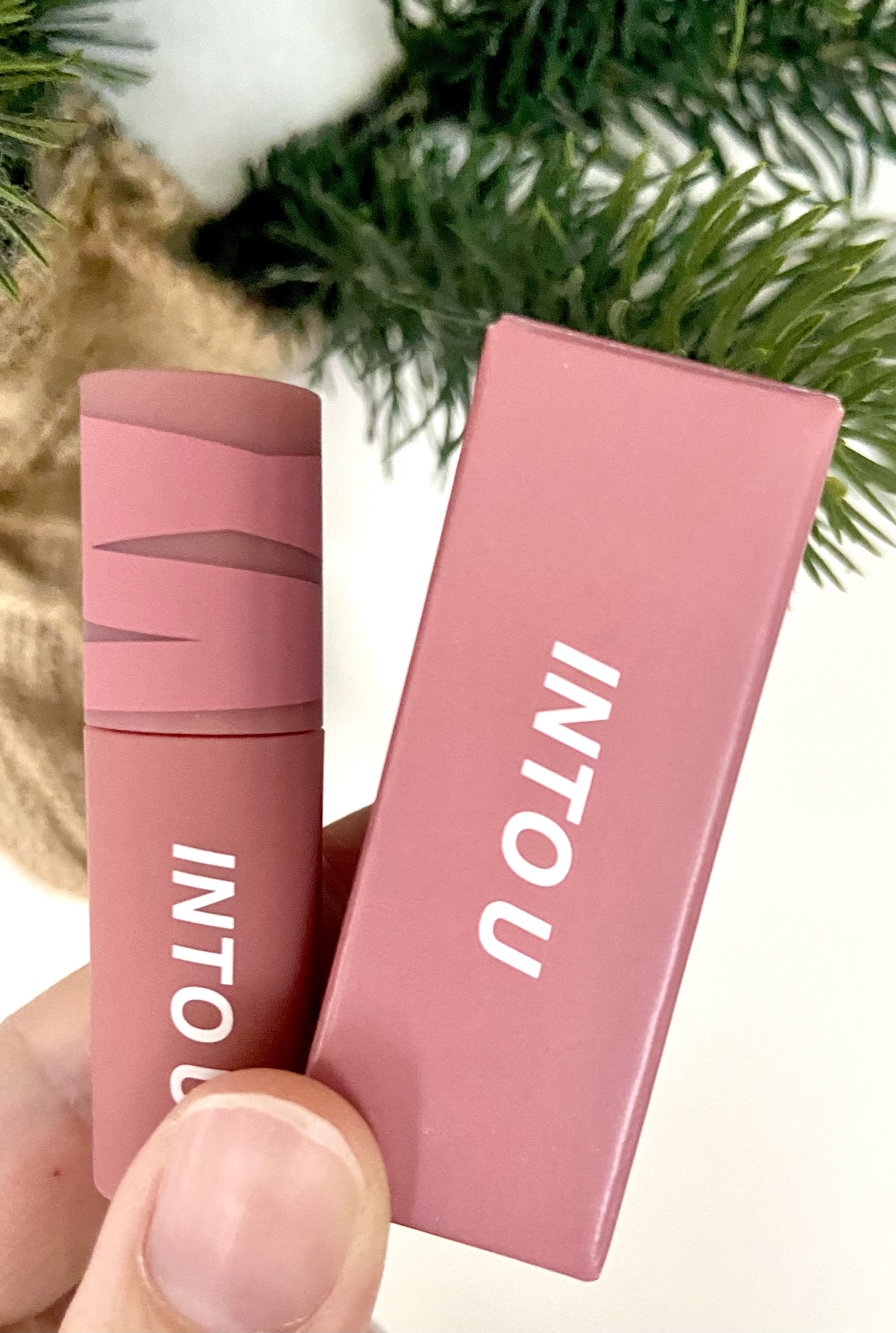 スーパーマットリップ＆チークマッド/INTO U/口紅を使ったクチコミ（1枚目）