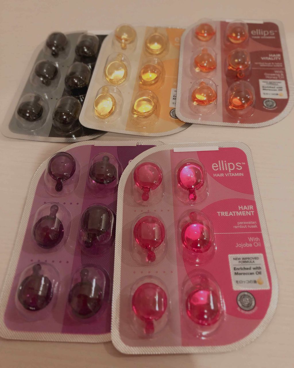 ヘアーオイル【トリートメント】/ellips/ヘアオイルを使ったクチコミ(2枚目)