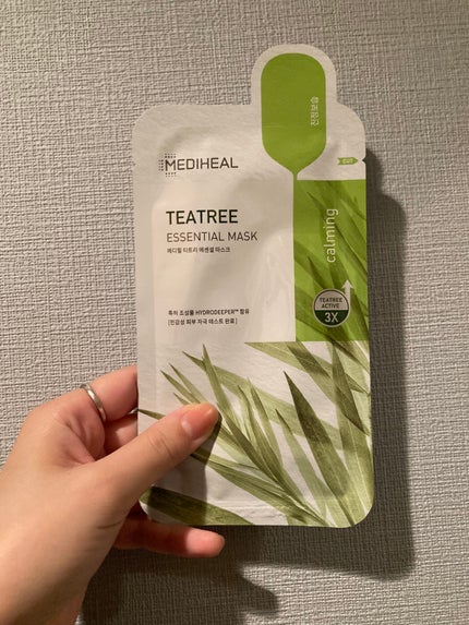 ティーツリー エッセンシャルマスクカーミングモイスチャー/MEDIHEAL/シートマスク・パックを使ったクチコミ(1枚目)