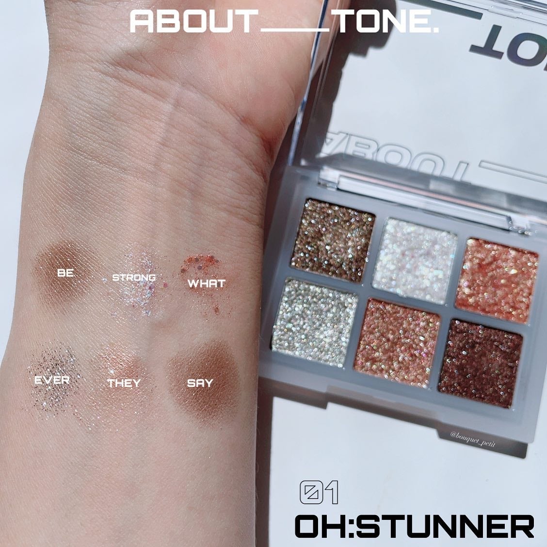 オーマイグリッターポップ/ABOUT TONE/アイシャドウパレットを使ったクチコミ(5枚目)