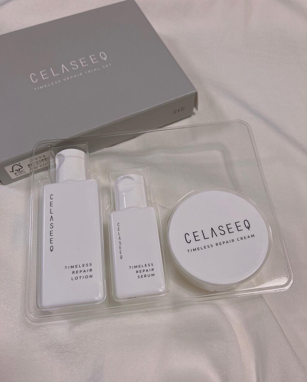 タイムレスリペア 未来肌おためしセット/CELASEEQ/スキンケアキットを使ったクチコミ(1枚目)