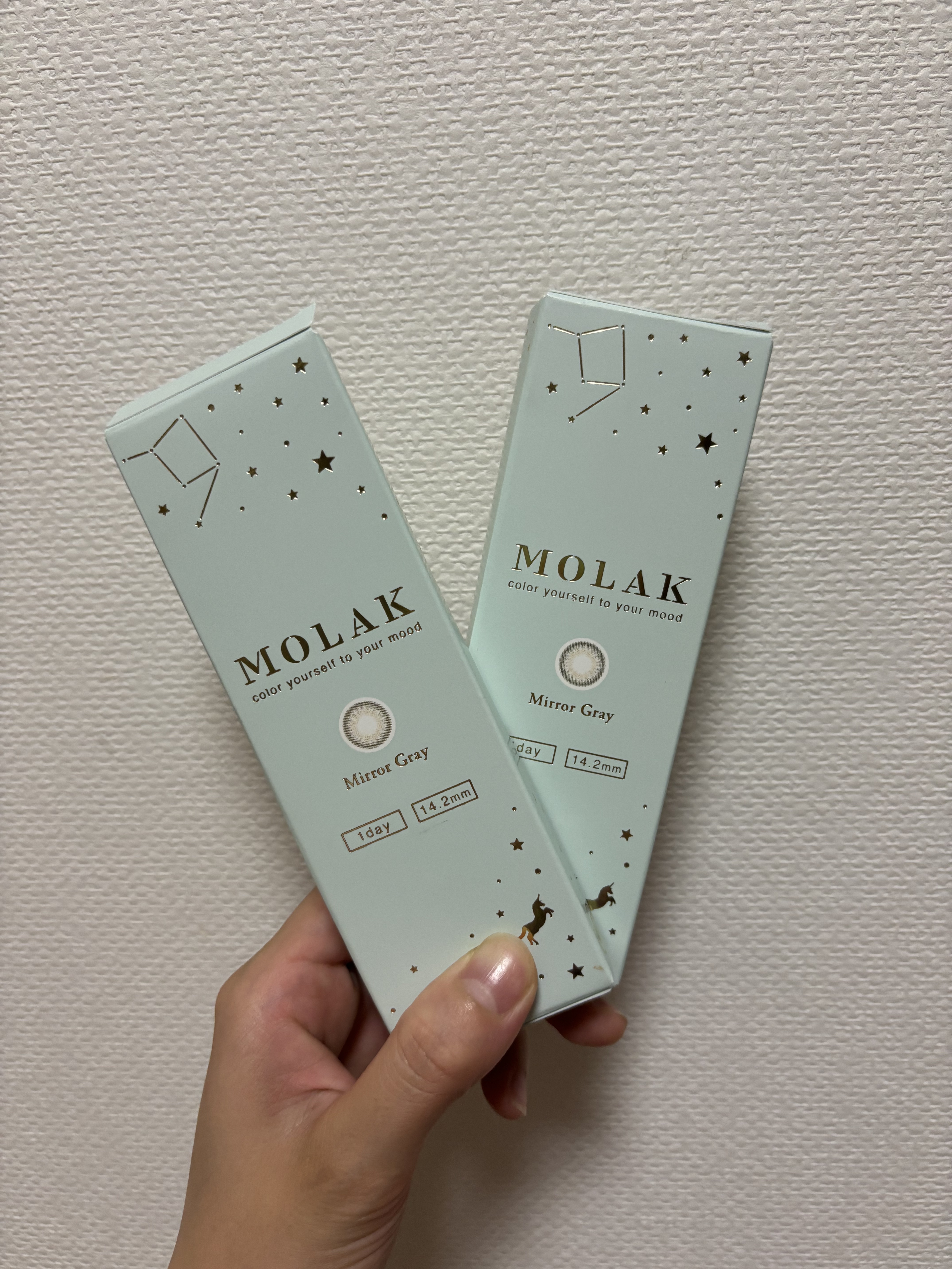 MOLAK 1day ミラーグレー/MOLAK/ワンデー（１DAY）カラコンを使ったクチコミ（1枚目）
