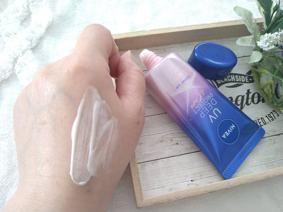 ニベアUV ディープ プロテクト&ケア トーンアップ エッセンス/ニベア/日焼け止めローションを使ったクチコミ(5枚目)