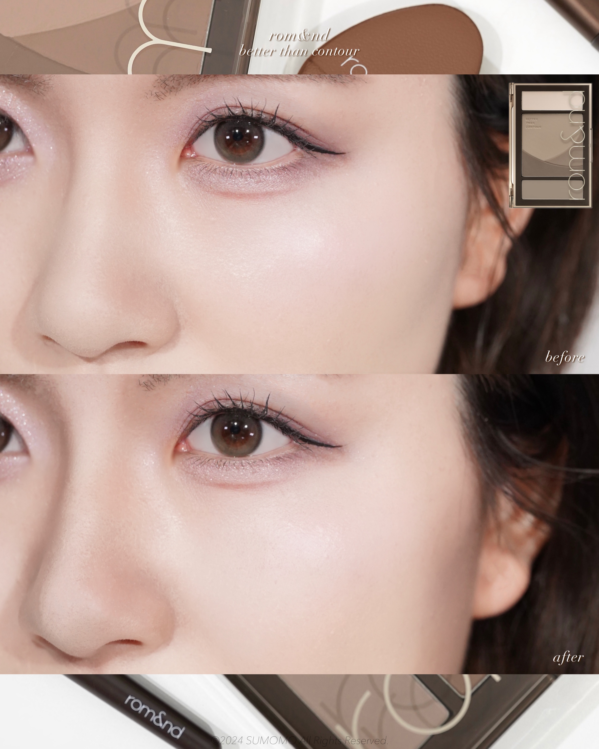 ベターザンコントゥア/rom&nd/シェーディングを使ったクチコミ（2枚目）