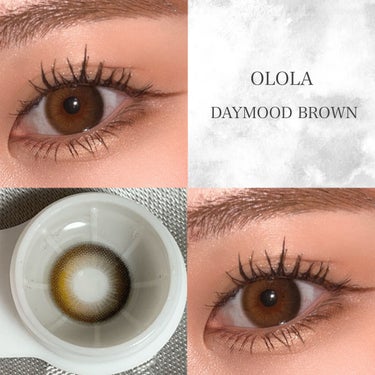 デームードブラウンマンスリー (DAYMOOD BROWN monthly)/OLOLA/１ヶ月（１MONTH）カラコンを使ったクチコミ（1枚目）