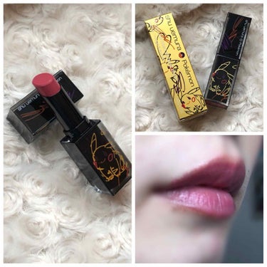 ルージュ アンリミテッド ラッカーシャイン＜2019年クリスマスコフレ限定＞ ロージー ショット/shu uemura/口紅を使ったクチコミ（1枚目）