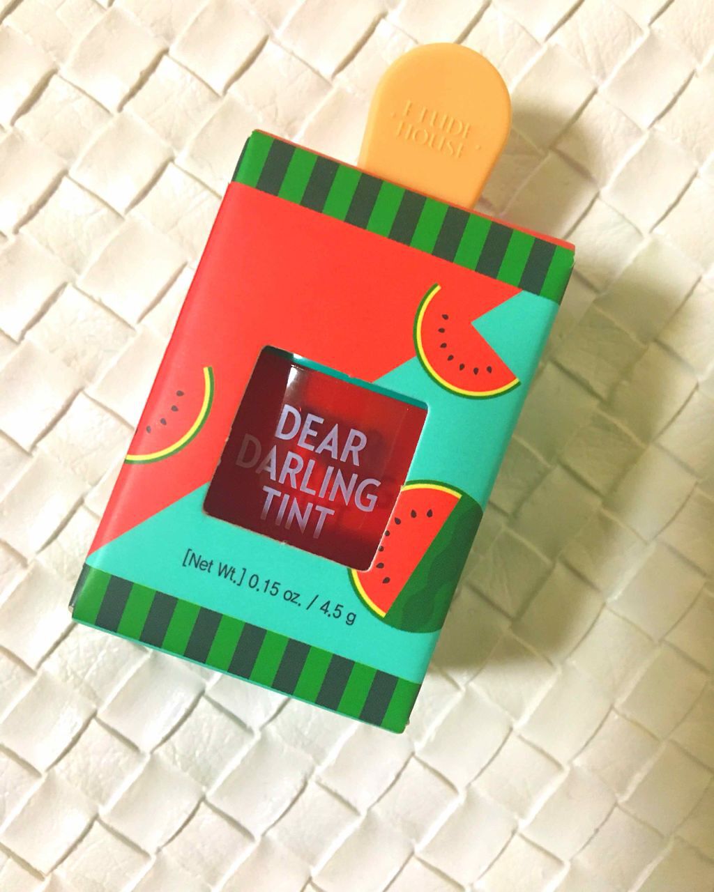 ディアダーリン ウォータージェルティント （アイスティント）/ETUDE/口紅を使ったクチコミ（1枚目）