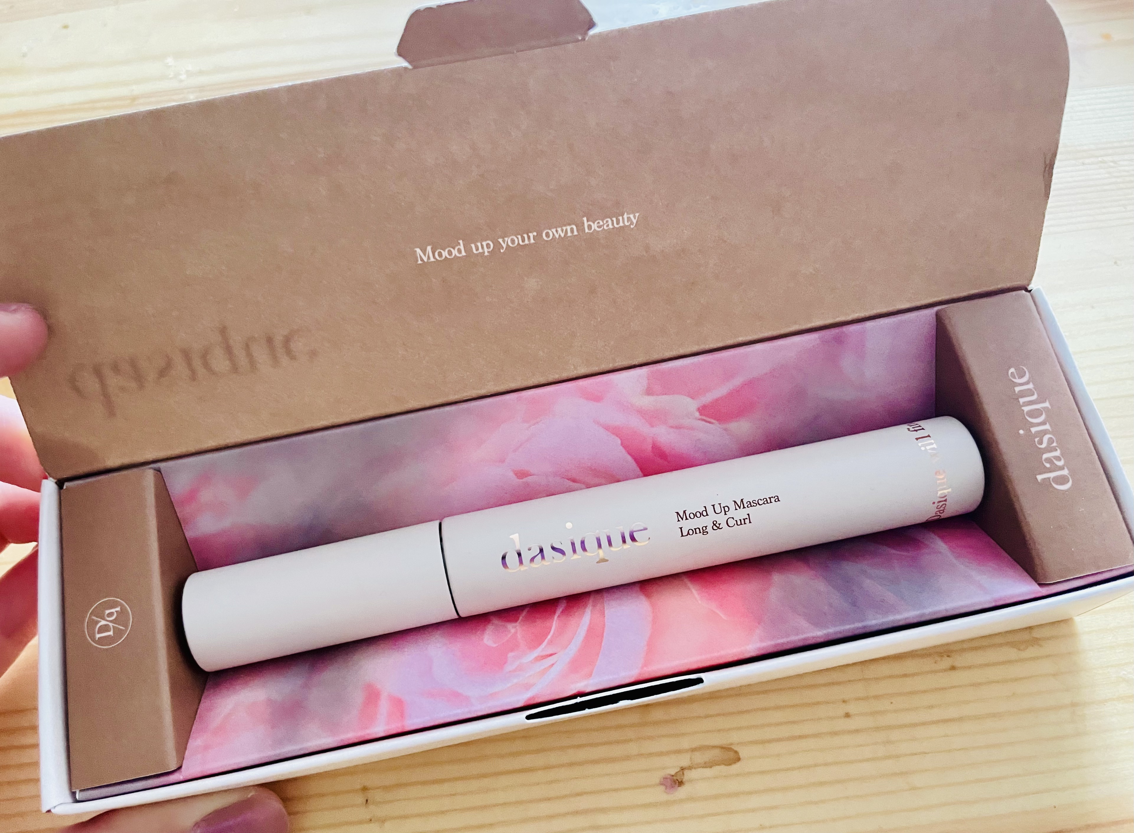 ムードアップマスカラ ロング&カール 02 チョコブラウン/dasique/マスカラを使ったクチコミ（1枚目）