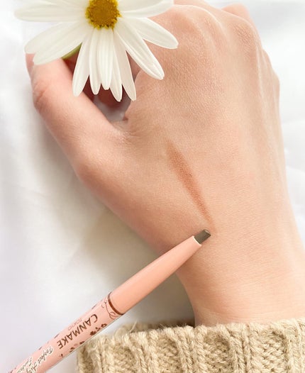 パーフェクトエアリーアイブロウ 02 ナチュラルブラウン/キャンメイク/アイブロウペンシルを使ったクチコミ(3枚目)