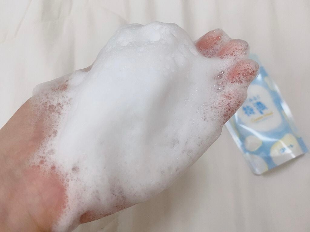 はい!みるく特濃 クリームウォッシュ/ロゼット/洗顔フォームを使ったクチコミ(3枚目)