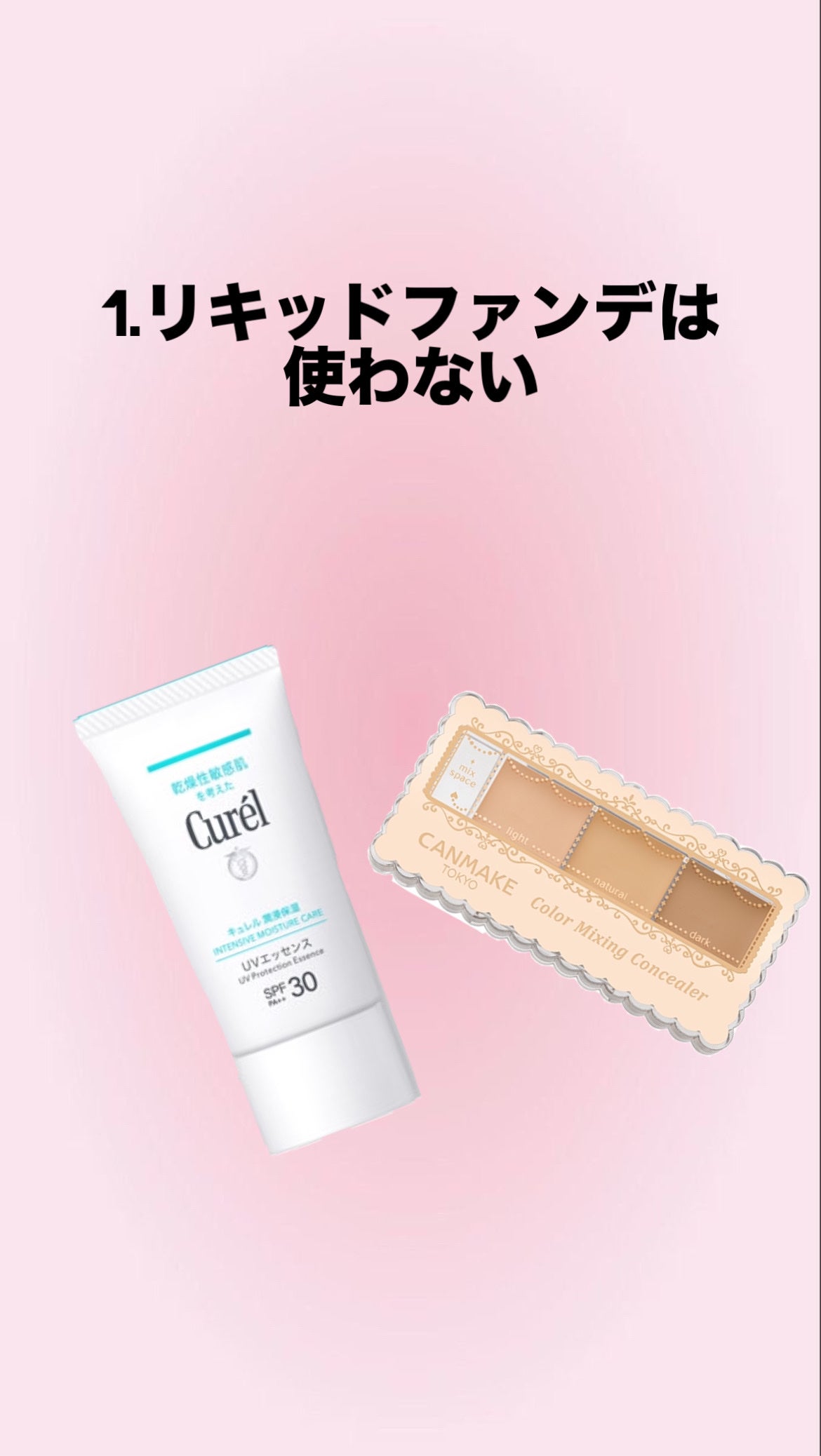 カラーミキシングコンシーラー/キャンメイク/パレットコンシーラーを使ったクチコミ(2枚目)