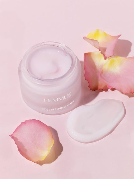 ローズウォーター スリーピングマスク/FEMMUE/フェイスクリームを使ったクチコミ(4枚目)