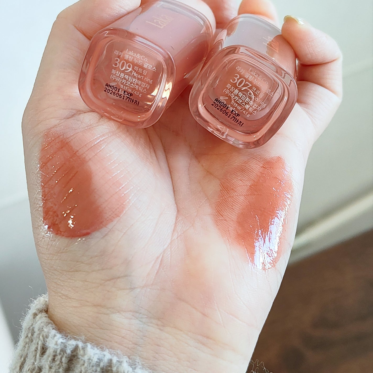 ジェリーイングヌードグロス/Laka/リップグロスを使ったクチコミ(4枚目)