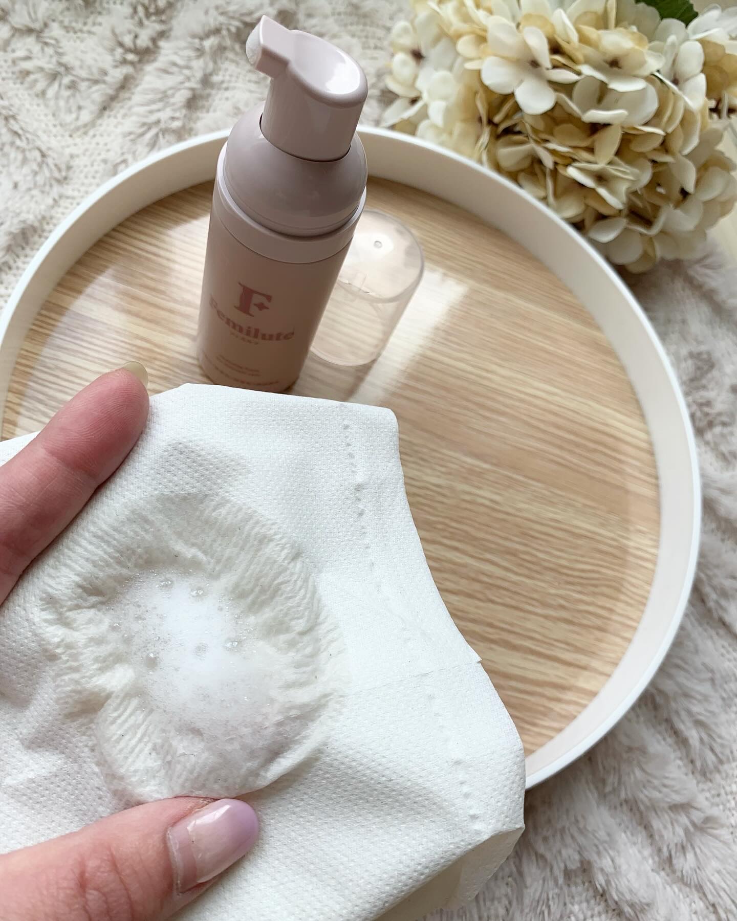 デリケートふきとりフォーム/Femilute/デリケートゾーンケアを使ったクチコミ（2枚目）