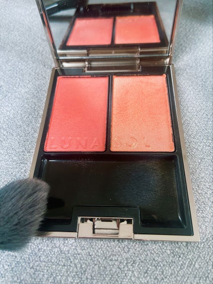 カラーリンググレイズ/LUNASOL/パウダーチークを使ったクチコミ(1枚目)