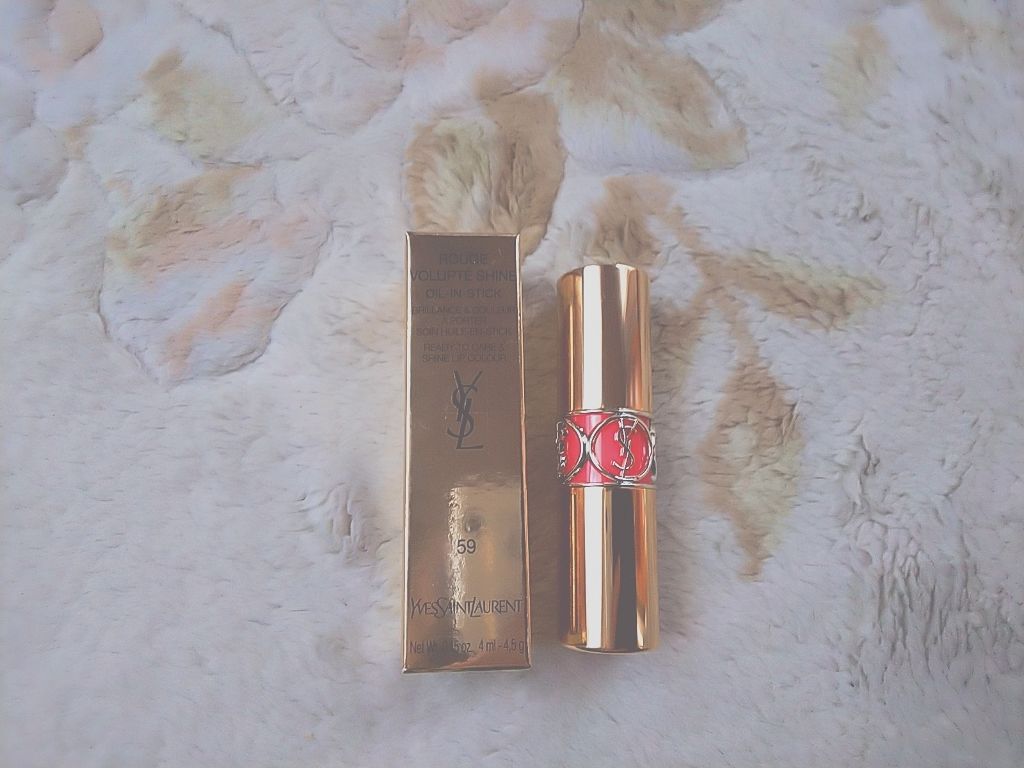 ルージュ ヴォリュプテ シャイン/YVES SAINT LAURENT BEAUTE/口紅を使ったクチコミ(1枚目)