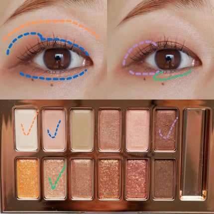 バレンタインボックス/VAVI MELLO/アイシャドウパレットを使ったクチコミ(2枚目)