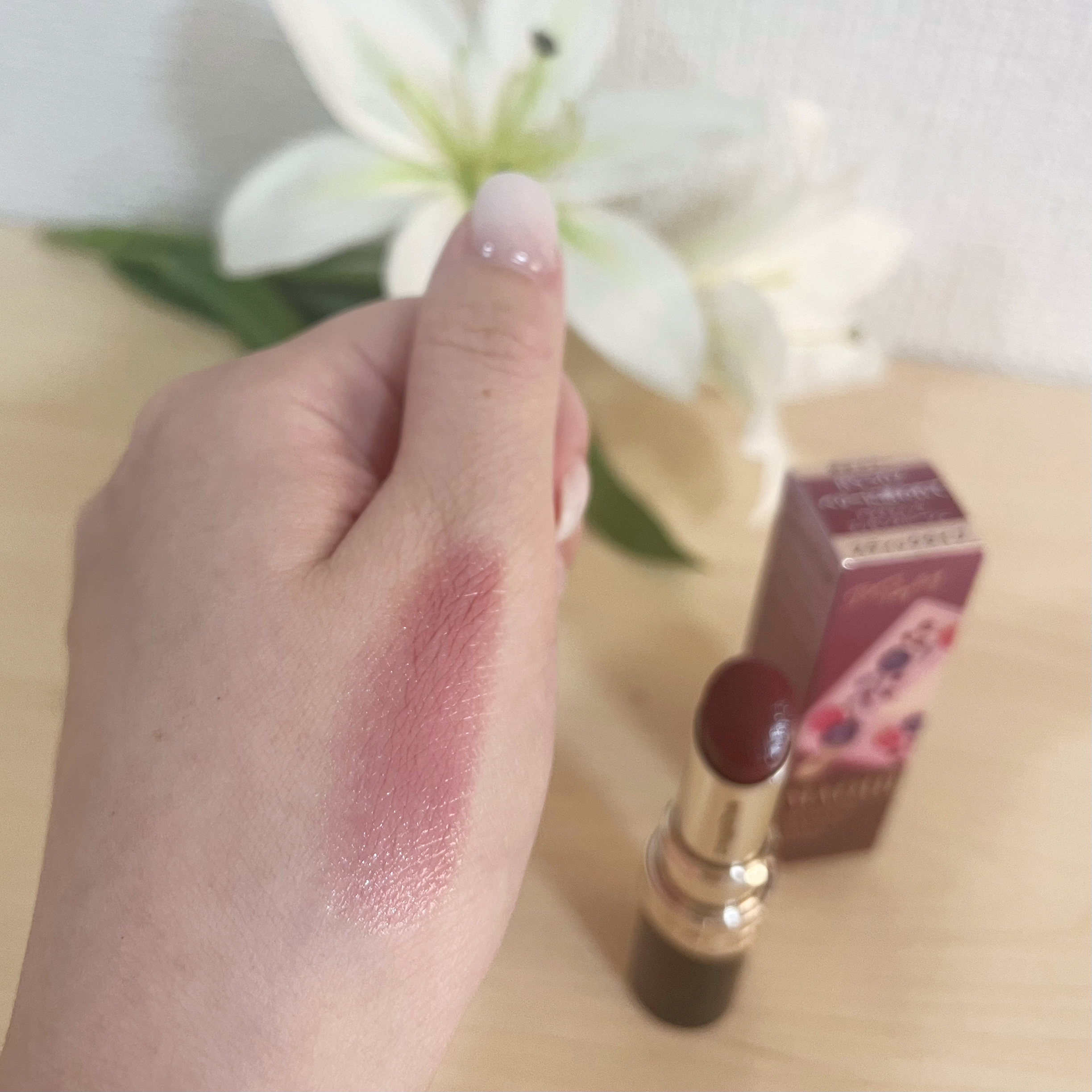 ドラマティックエッセンスルージュ RS502/マキアージュ/口紅を使ったクチコミ（2枚目）