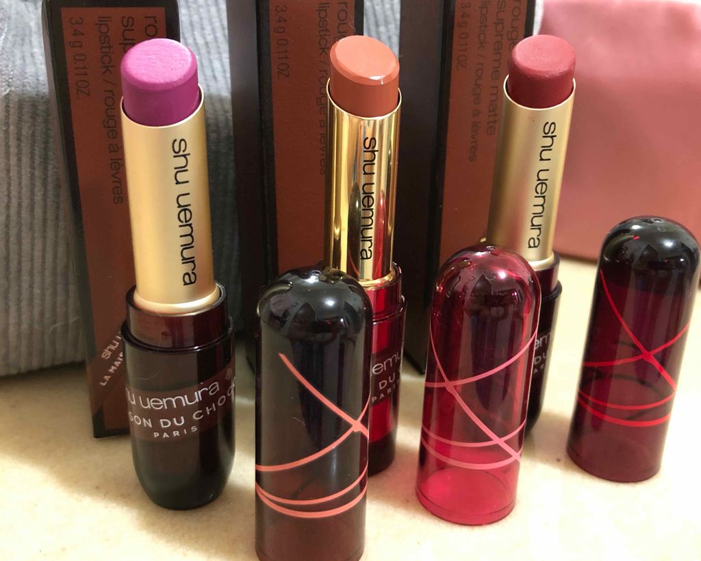 ルージュ アンリミテッド/shu uemura/口紅を使ったクチコミ（1枚目）