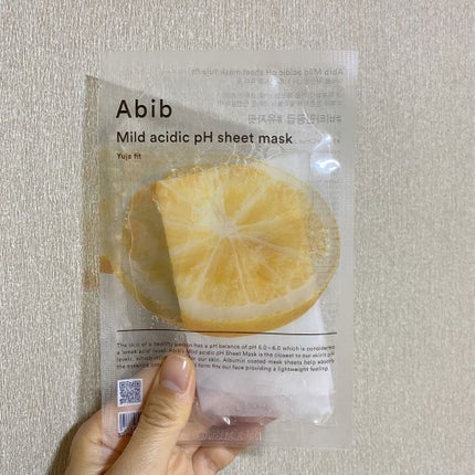 弱酸性pHシートマスク 柚子フィット/Abib /シートマスク・パックを使ったクチコミ(1枚目)