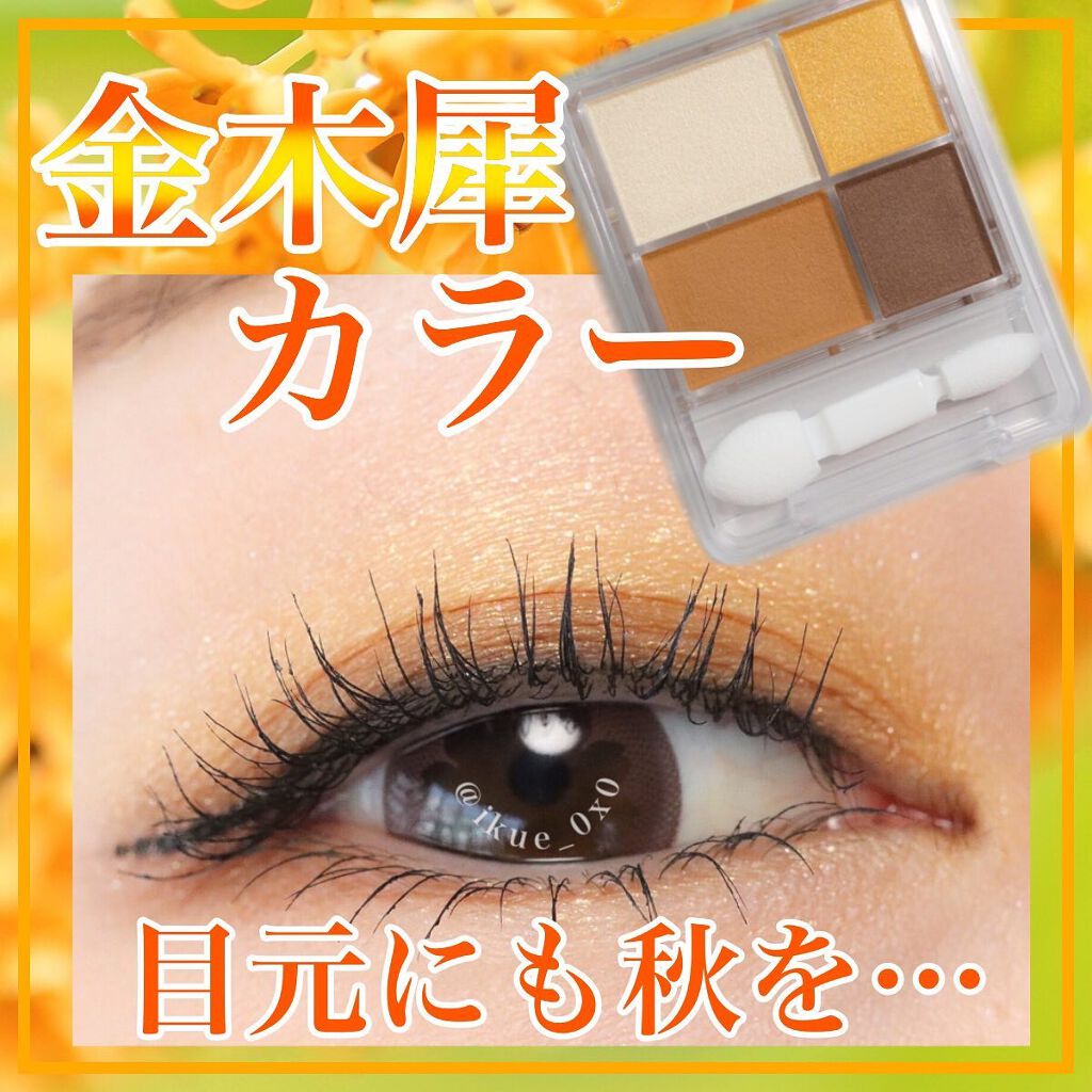 Ikue on LIPS 「【秋を感じる金木犀カラー】ちふれ グラデーションアイシャドウ..」(1枚目)