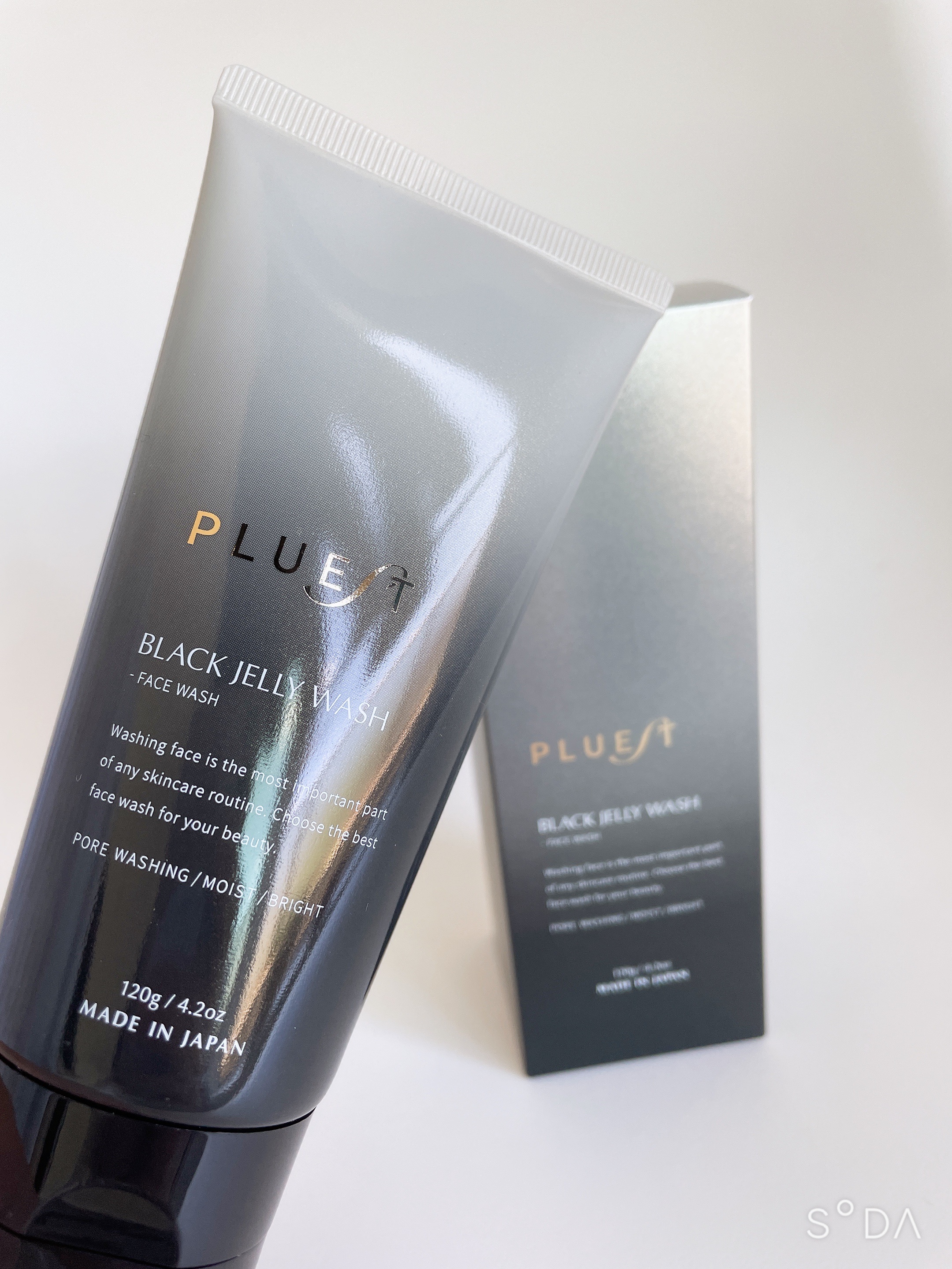 BLACK JELLY WASH（ブラックジェリーウォッシュ）/PLUEST/その他洗顔料を使ったクチコミ（1枚目）