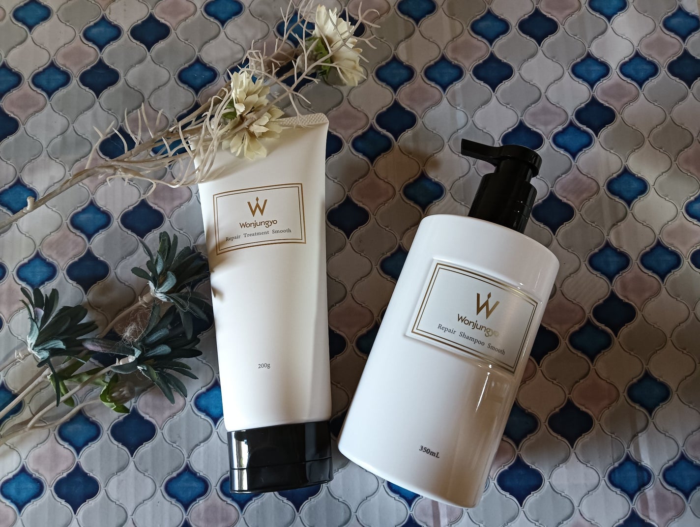 ウォンジョンヨ リペアシャンプー スムース/リペアトリートメント スムース/Wonjungyo/市販シャンプーを使ったクチコミ(1枚目)