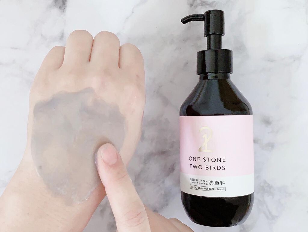 洗顔だけじゃない+パックもできる洗顔料/ONE STONE TWO BIRDS/その他洗顔料を使ったクチコミ(5枚目)