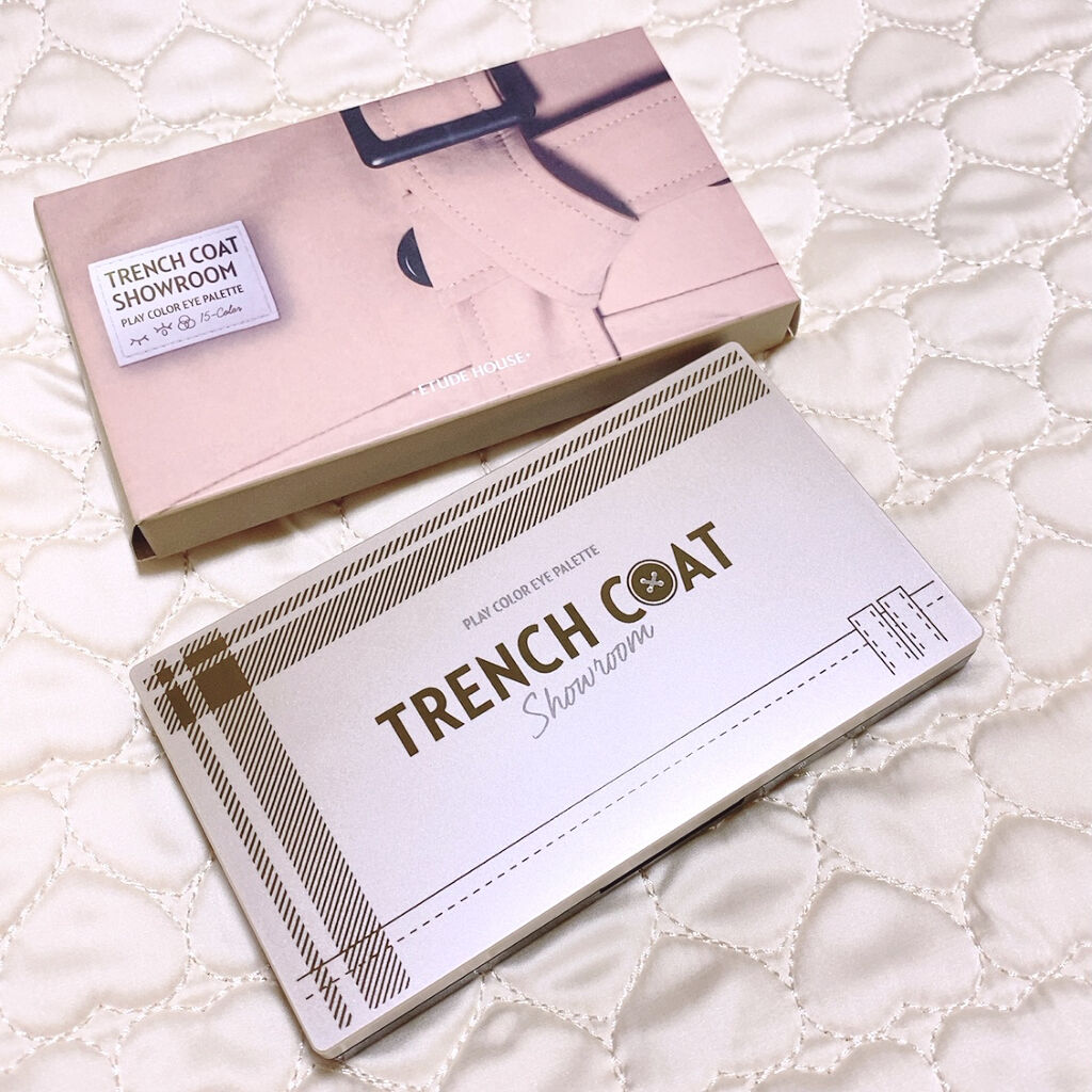 プレイカラーアイパレット トレンチコートショールーム/ETUDE/アイシャドウパレットを使ったクチコミ（1枚目）