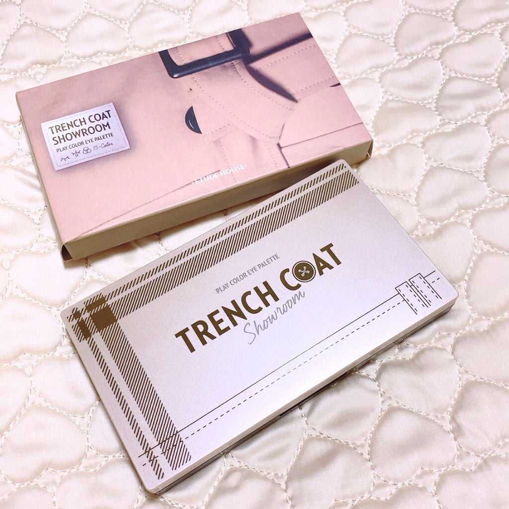プレイカラーアイパレット トレンチコートショールーム/ETUDE/アイシャドウパレットを使ったクチコミ(1枚目)